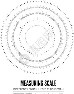 测量长度不同尺度 长度和形状的测量标尺 矢量元素厘米适应症显示器界面插图工具白色学校网络指标插画