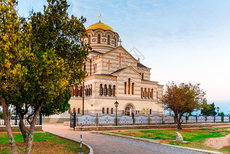 切尔索诺斯东正教C区弗拉基米尔大教堂高清图片