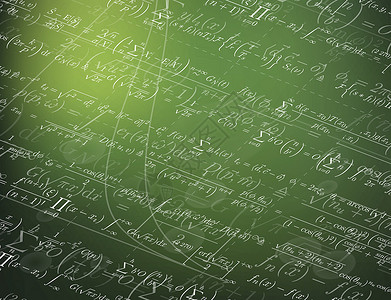 粉笔数字数学背景课堂公式数字物理方程大学样本教育科学几何学插画