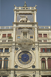 威尼斯的钟塔背景图片