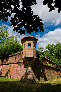 布尔诺的斯皮伯克城堡警卫塔背景图片