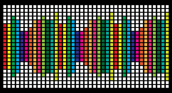 黑色背景上孤立的方图图表均衡器设计背景图片