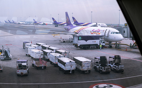 苏瓦纳布胡密机场建筑飞机场飞机旅游旅行假期建筑学国际城市运输背景图片