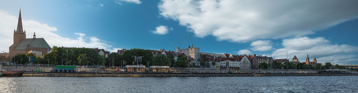 奥德河建筑天际线高清图片