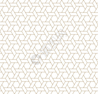 无缝日本图案 Kumiko 为浅棕色的 Shoji 屏幕织物格子装饰品网格工艺墙纸菱形马赛克六边形纺织品插画