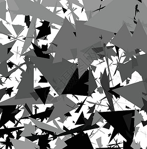 随机分散的抽象艺术前卫图案背景碎片光学艺术品抽象派插图白色操作图形化黑色灰阶背景图片
