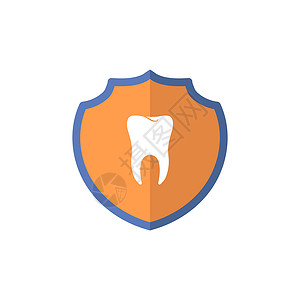 盾牌logo盾牌Logo类型 清洁牙齿保护信号 警卫标志 医疗图标设计图片