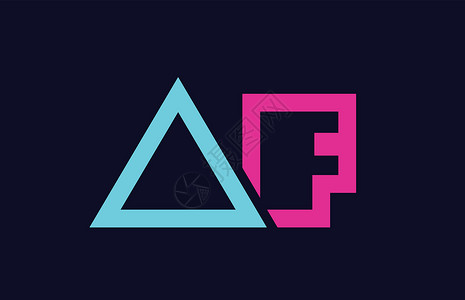 蓝色粉红色彩色字母字母标识组合ff fdesig背景图片
