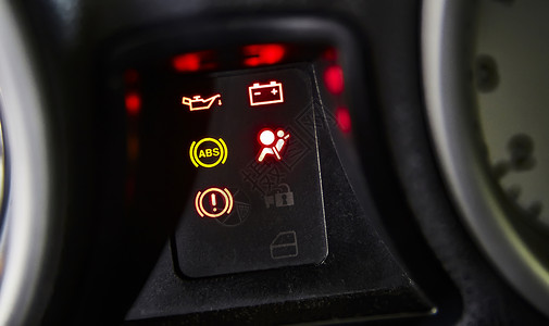 机油压力警告灯2号汽车仪表板上的警告灯背景