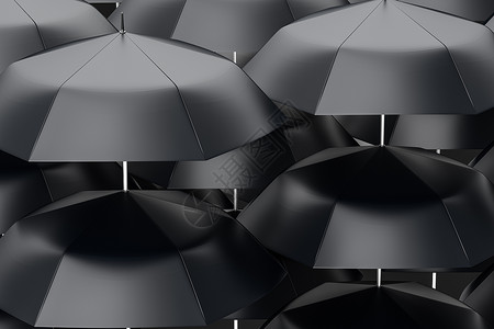 3伞与白色背景3d银行业保险插图天气渲染气候安全气象屏蔽背景图片