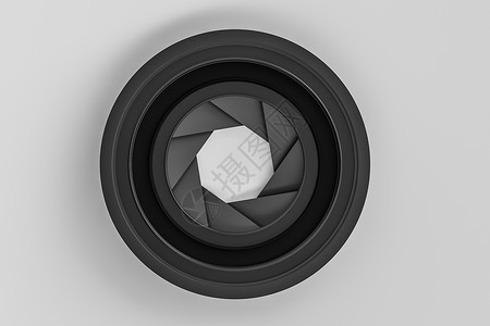 黑暗工作室背景中的 3d 渲染相机镜头焦点生产摄影宏观质量创造力艺术光圈乐器反射背景图片