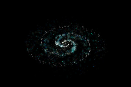 3d 渲染宏伟的螺旋星云 宇宙背景蓝色墙纸星座插图粒子天空发光照明活力星星背景