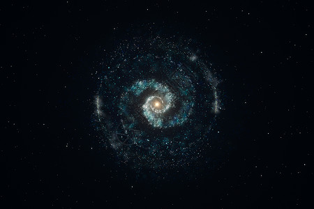 3d 渲染宏伟的螺旋星云 宇宙背景科学发光照明星星辉光星座蓝色活力墙纸插图背景
