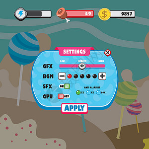 游戏 ui 菜单应用程序移动 ap界面手机男生行动电话孩子用户扮演糖果互联网背景图片
