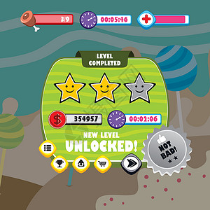 游戏 ui 菜单应用程序移动 ap行动孩子们用户手机男生角色屏幕电话糖果界面背景图片