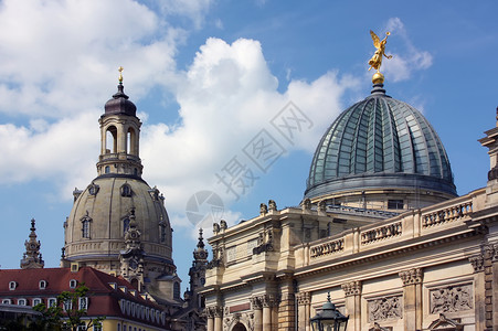 德国萨克森州德累斯顿老城背景图片