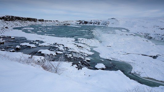 冰乌伦乌里达福斯 冰岛 欧洲旅行天空环境农村全景荒野生境旅游生物目的地背景