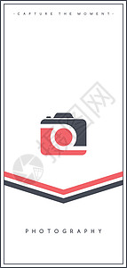 摄影相机主题传单小册子海报模板 vecto镜片反光镜视频技术单反背景图片
