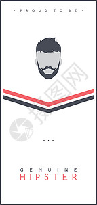 社会绅士协会主题传单小册子模板矢量的标本男生胡须胡子男人潮人社区背景图片