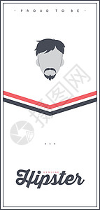 社会绅士协会主题传单小册子模板矢量的标本男人男生胡子潮人社区胡须背景图片