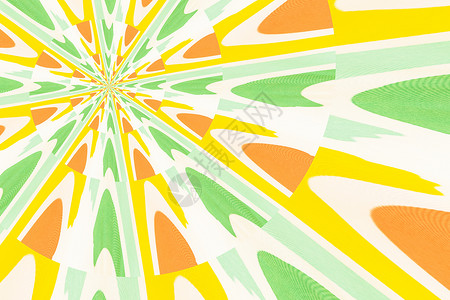 单中心型螺旋形式的抽象形象橙子星星技术光束白色正方形插图马赛克天空商业背景图片
