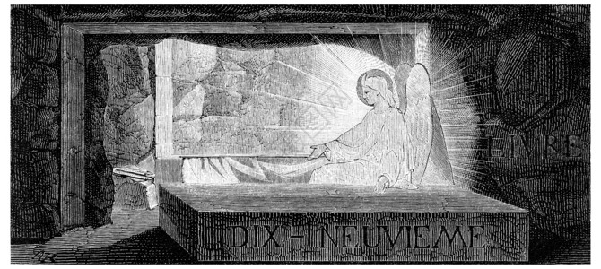 复活 古代雕刻黑色洞穴艺术品艺术信仰古董背景图片