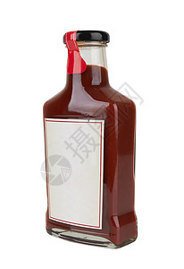 白番茄酱标签胡椒白色瓶子食物产品玻璃烧烤红色味道高清图片