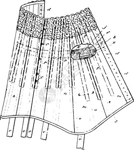 古代雕刻配件艺术女士插图黑色绘画白色服装背景图片