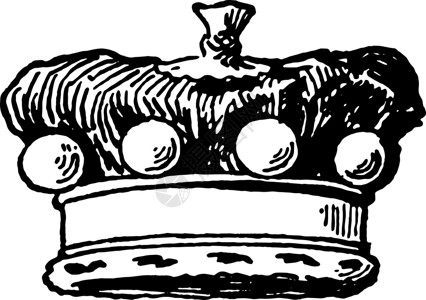 柯鲁内特是男爵皇冠的古典雕刻背景图片