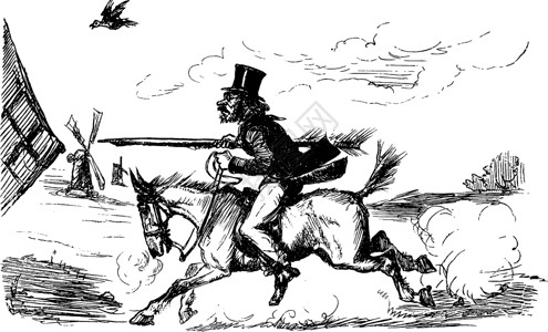 马和马 古代插图背景图片