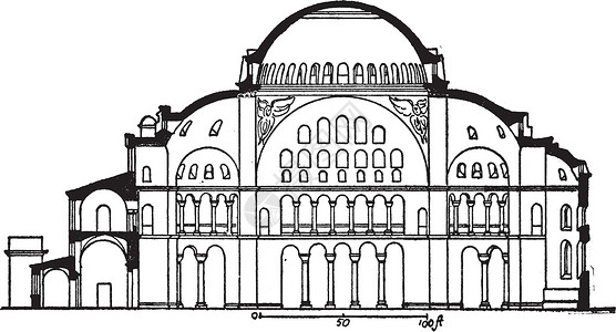 圣大保罗圣索非亚大教堂前父权制的部分插画