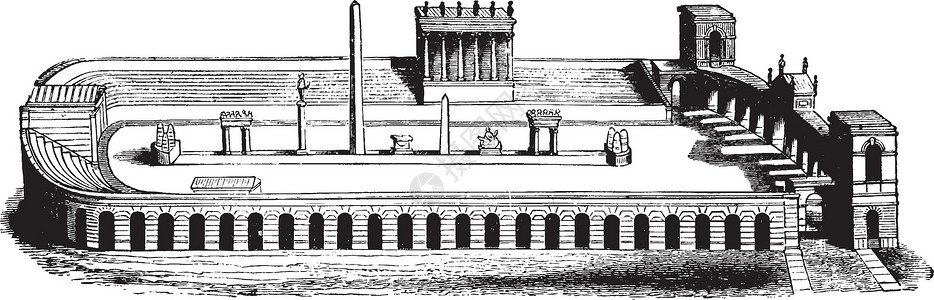 罗马渡槽罗马建筑的最典型特征背景图片