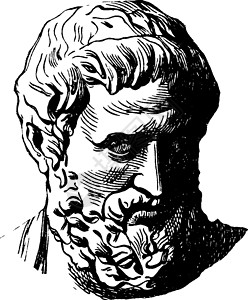古代插图雕刻绘画剧作家黑色艺术白色高清图片