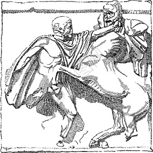 拉皮斯古代插图背景图片