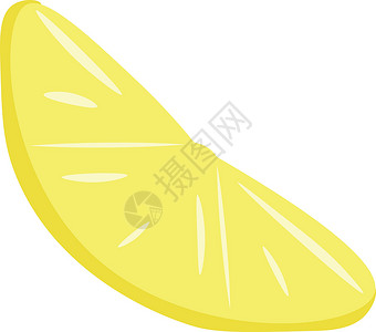 柠檬矢量或颜色插图的切片背景图片