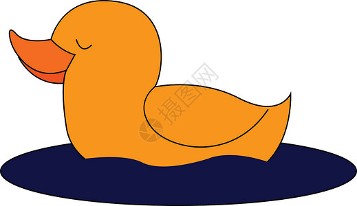 睡鸭矢量或彩色图案背景图片