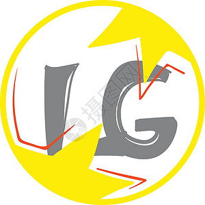 LG 徽标矢量或彩色插图背景图片