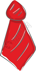 溏心蛋细面红色领带 设计 用对比面条纹细写设计图片