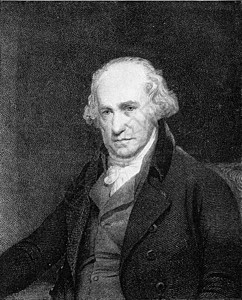 James Watt 蒸汽引擎发明家 古代雕刻背景图片