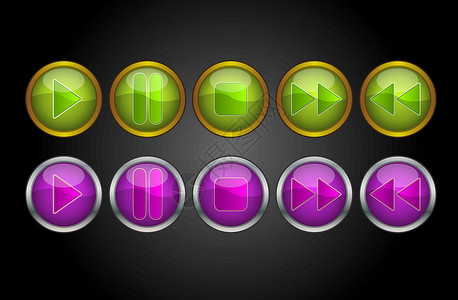 歌曲按钮素材音乐播放器按钮 插图圆圈绘画圆形艺术品行动歌曲玩家命令音乐工具设计图片