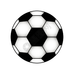 黑色和白色足球图背景图片