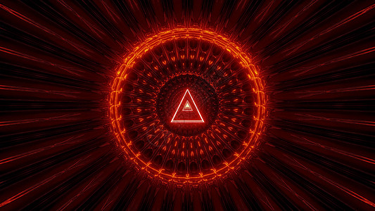三角铁丝网设计 3D插图背景壁纸运动隧道渲染3d三角形墙纸红色背景图片