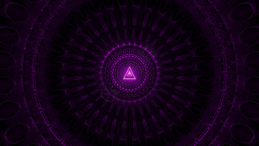 三角铁丝网设计 3D插图背景壁纸隧道墙纸紫色渲染运动三角形3d背景图片