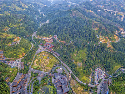 夏青东村文化国籍日出旅行村庄眼睛旅游房子建筑天空高清图片