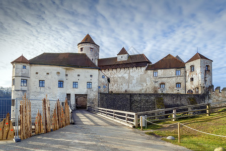 德国布尔格豪森城堡主城堡高清图片