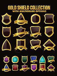 多色选项的金盾系列套装背景图片