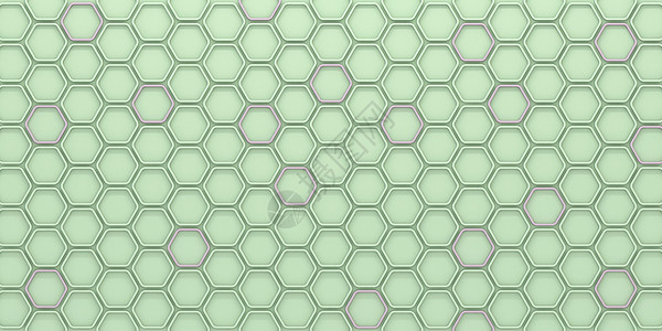 绿色和粉红色排列的六角形瓷砖 3高清图片