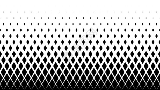 白色背景上黑色钻石的几何图案马赛克褪色纺织品格子打印墙纸风格网格菱形插图背景图片