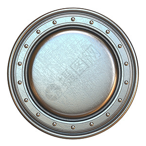 圆形海盗元简单的金属盾圆形 3背景