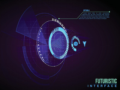 商业应用程序的 HUD UI碎石医疗图表显示器技术展示雷达经济学教育文档背景图片